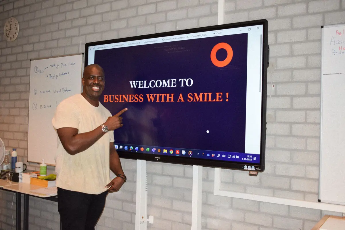 Vincent presenteert: Welcome to Business with a Smile